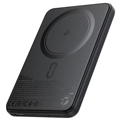 Baterie Externa Wireless Acefast M30, 5000mAh, 20W, PD + FQI, 1 x QI - 2 x USB-C, Neagra
