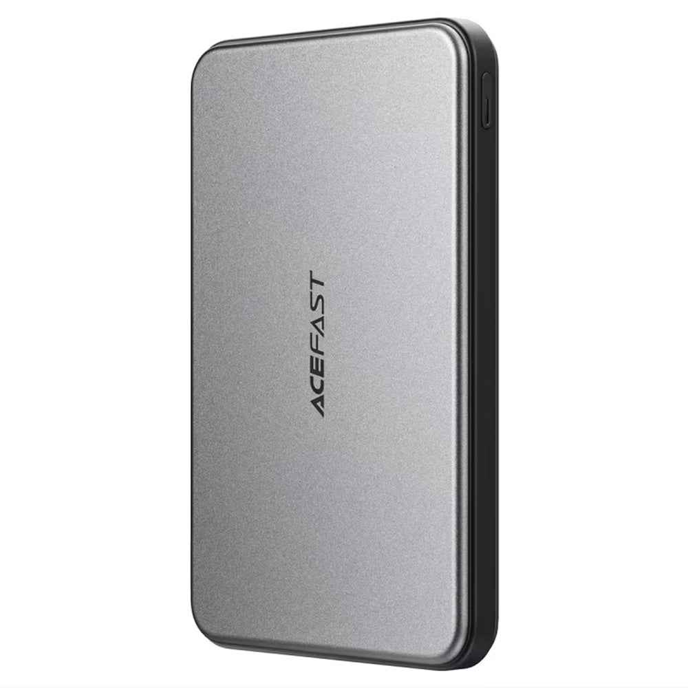 Baterie Externa Wireless Acefast M30, 5000mAh, 20W, PD + FQI, 1 x QI - 2 x USB-C, Neagra