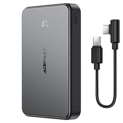 Baterie Externa Wireless Acefast M31, 10000mAh, 22.5W, QC + PD + FQI, 1 x QI - 1 x USB-A - 2 x USB-C, Neagra