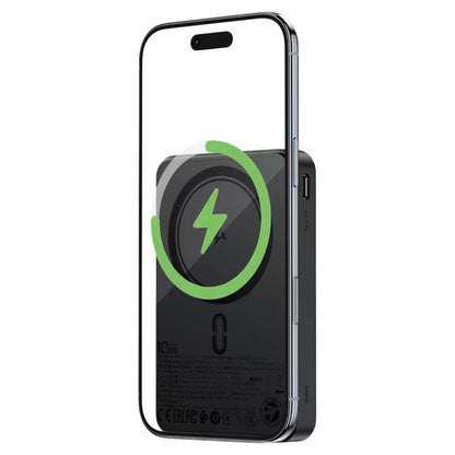 Baterie Externa Wireless Acefast M31, 10000mAh, 22.5W, QC + PD + FQI, 1 x QI - 1 x USB-A - 2 x USB-C, Neagra