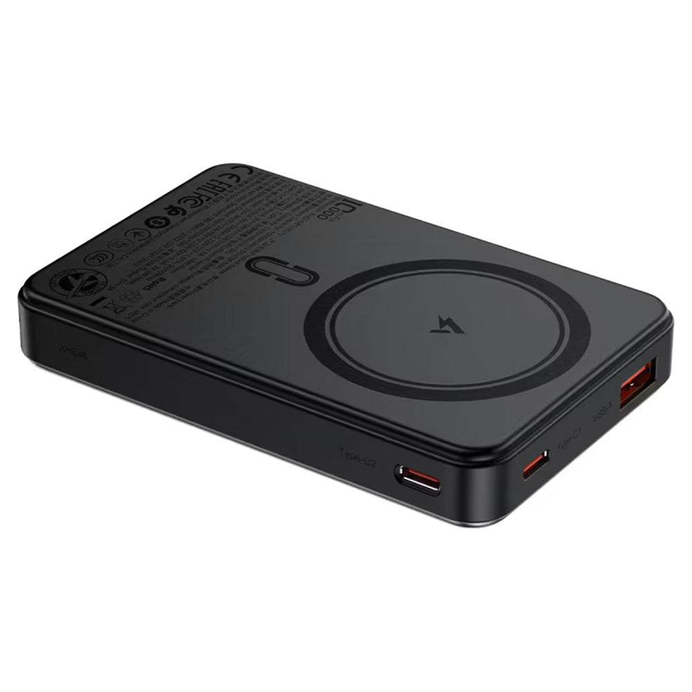 Baterie Externa Wireless Acefast M31, 10000mAh, 22.5W, QC + PD + FQI, 1 x QI - 1 x USB-A - 2 x USB-C, Neagra
