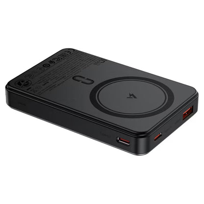 Baterie Externa Wireless Acefast M31, 10000mAh, 22.5W, QC + PD + FQI, 1 x QI - 1 x USB-A - 2 x USB-C, Neagra
