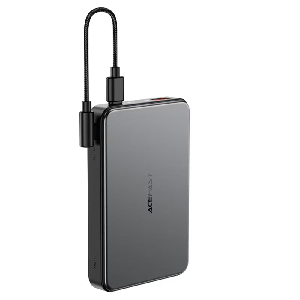 Baterie Externa Wireless Acefast M31, 10000mAh, 22.5W, QC + PD + FQI, 1 x QI - 1 x USB-A - 2 x USB-C, Neagra