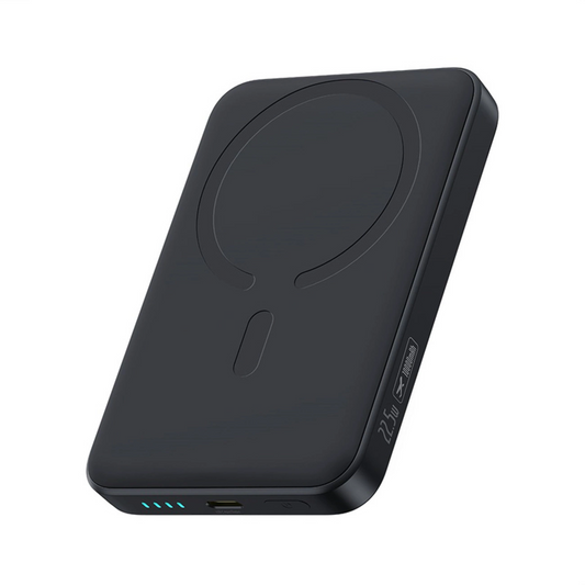 Baterie Externa Wireless Baseus EnerFill FM11 Ultra-Mini, 10000mAh, 22.5W, PD + FQI, 1 x QI - 1 x USB-C, Neagra P1008210E123-00