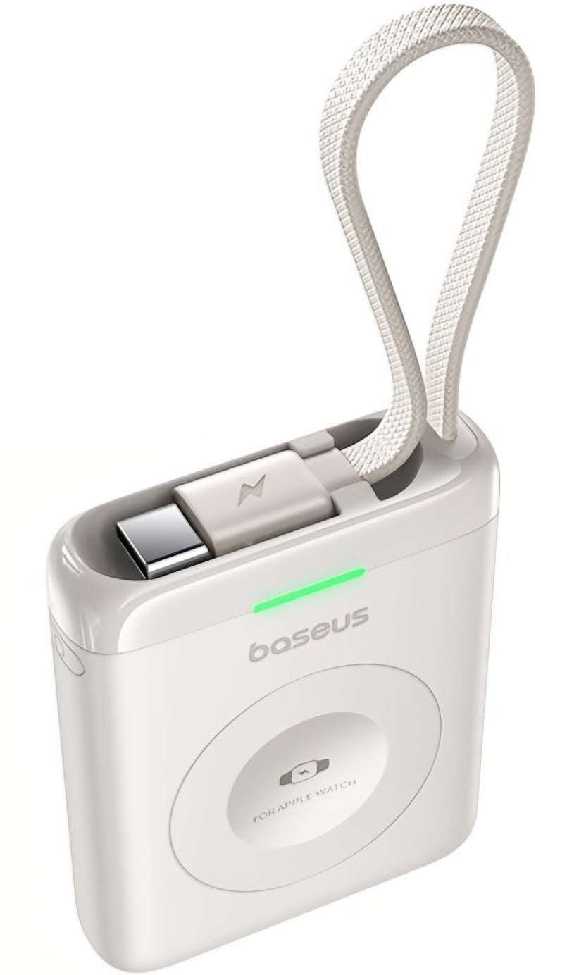 Baterie Externa Wireless Baseus EnerFill FW11, 1640mAh, 5W, 1 x QI, Alba E0205302