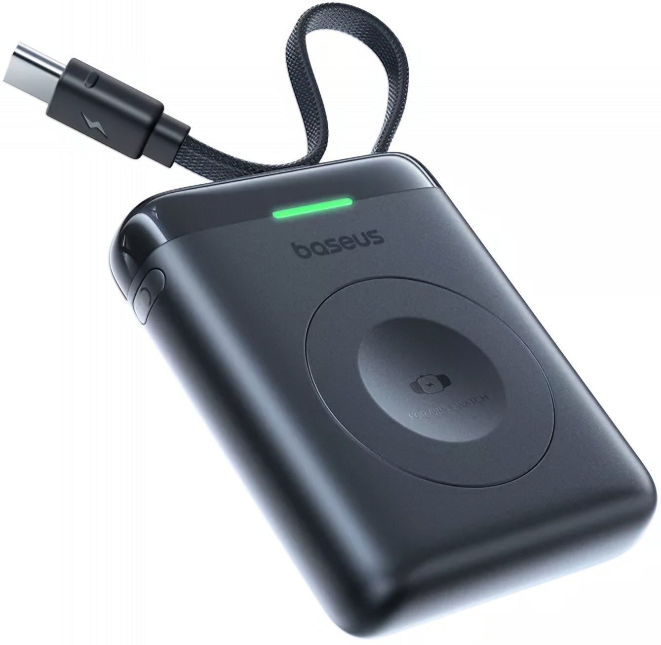 Baterie Externa Wireless Baseus EnerFill FW11 pentru Apple Watch Series, 1640mAh, 5W, 1 x QI, Neagra E0205301