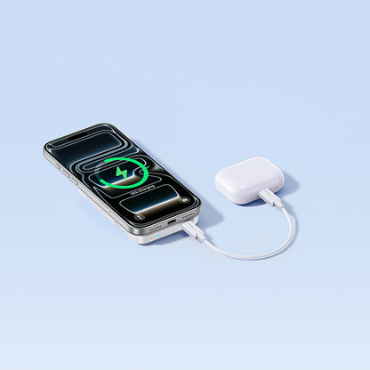 Baterie Externa Wireless Baseus EnerFill FM11, 10000mAh, 30W, PD + FQI, 1 x QI - 1 x USB-C, Alba