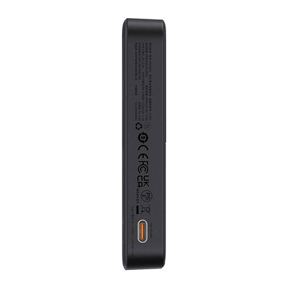Baterie Externa Wireless Baseus MagPro PPCXZ05, 5000mAh, 20W, PD + FQI, 1 x QI - 1 x USB-C, Neagra, Resigilata P10064101123-00