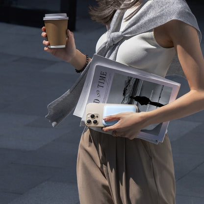 Baterie Externa Wireless Baseus EnerFill FM11 Ultra-Mini, 10000mAh, 22.5W, PD + FQI, 1 x QI - 1 x USB-C, Albastra P1008210E313-00