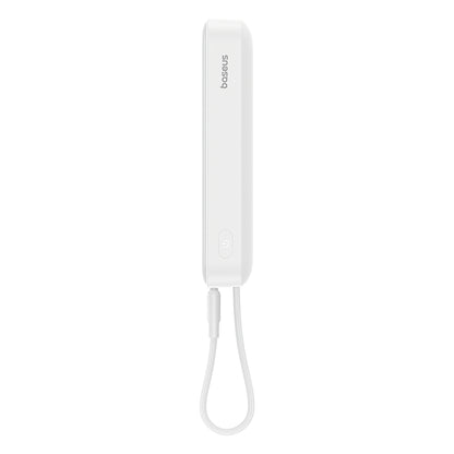 Baterie Externa Wireless Baseus Magnetic Mini, 10000mAh, 30W, PD + FQI, 1 x QI - 2 x USB-C, Alba P1002210B223-00