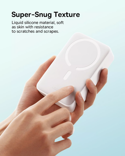 Baterie Externa Wireless Baseus EnerFill FM41 Mini, 20000mAh, 20W, PD + FQI, 1 x QI - 1 x USB-C, Alba E0027U01