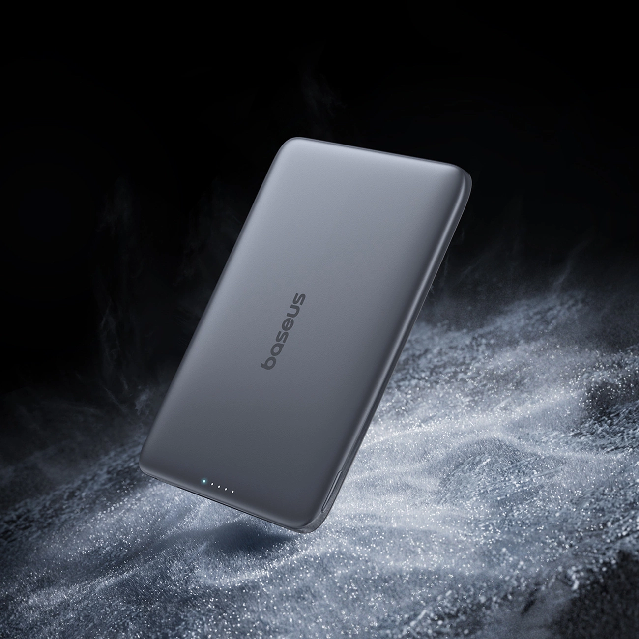 Baterie Externa Wireless Baseus PicoGo AM41, 5000mAh, 20W, PD + FQI, 1 x QI - 1 x USB-C, Neagra
