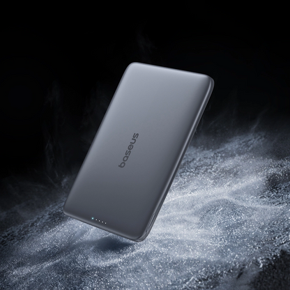 Baterie Externa Wireless Baseus PicoGo AM41, 5000mAh, 20W, PD + FQI, 1 x QI - 1 x USB-C, Neagra