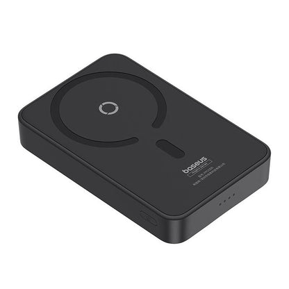 Baterie Externa Wireless Baseus MagPro PPCXZ05, 5000mAh, 20W, PD + FQI, 1 x QI - 1 x USB-C, Neagra, Resigilata P10064101123-00