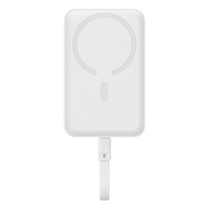 Baterie Externa Wireless Baseus Magnetic Mini, 10000mAh, 30W, PD + FQI, 1 x QI - 2 x USB-C, Alba P1002210B223-00