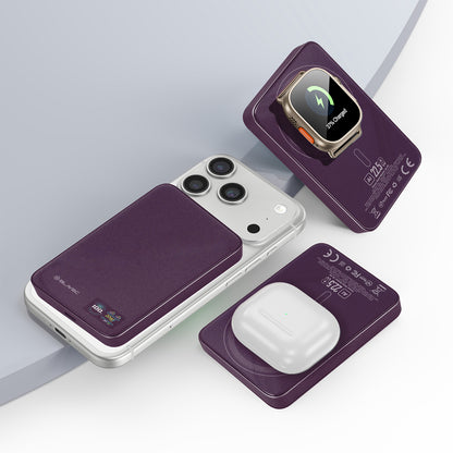 Baterie Externa Wireless Blavec BJ-04 Slim, 10000mAh, 22.5W, PD + FQI, 1 x QI - 1 x USB-C, Mov