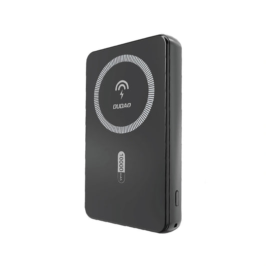 Baterie Externa Wireless Dudao K14S, 5000mAh, 20W, QC + PD + FQI, 1 x QI - 1 x USB-A - 1 x USB-C, Neagra