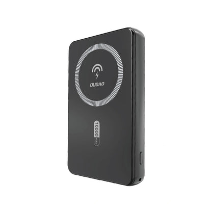 Baterie Externa Wireless Dudao K14S, 5000mAh, 20W, QC + PD + FQI, 1 x QI - 1 x USB-A - 1 x USB-C, Neagra