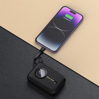 Baterie Externa Dudao K14, 10000mAh, 22.5W, QC + PD, 1 x Lightning - 1 x USB-A - 2 x USB-C, Neagra