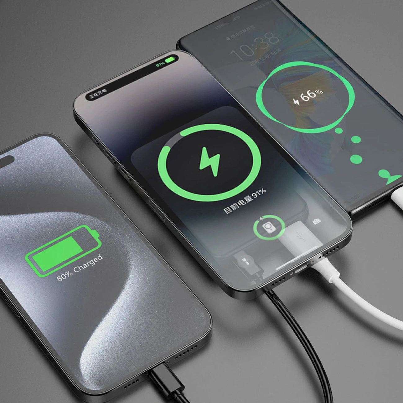 Baterie Externa Wireless Dudao K14S, 5000mAh, 20W, QC + PD + FQI, 1 x QI - 1 x USB-A - 1 x USB-C, Neagra