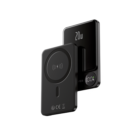Baterie Externa Wireless Forever MATB-200, 5000mAh, 20W, PD + FQI, 1 x QI - 1 x USB-C, Neagra