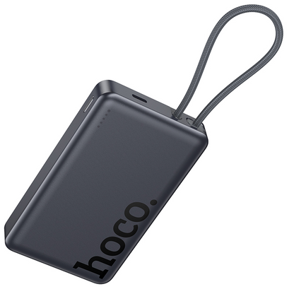 Baterie Externa Wireless HOCO Q44, 10000mAh, 20W, PD + FQI, 1 x QI - 2 x USB-C, Gri
