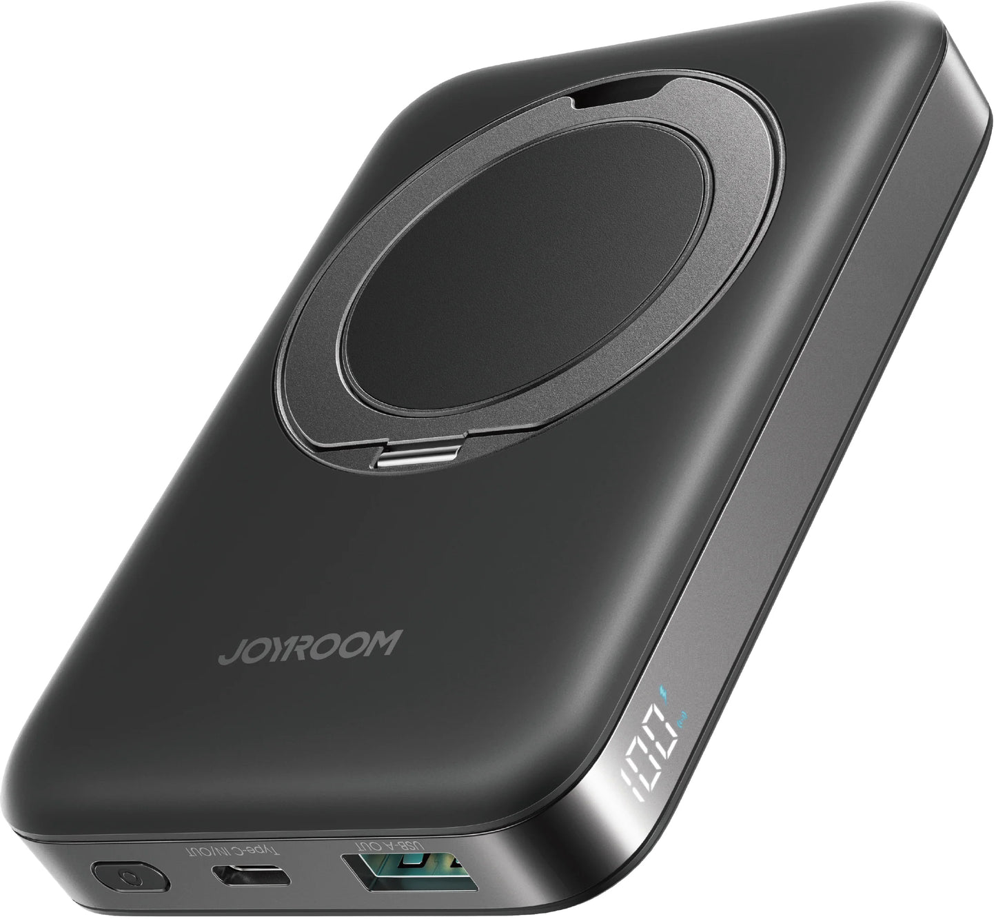 Baterie Externa Wireless Joyroom JR-PBM12, 10000mAh, 22.5W, QC + PD + FQI, 1 x QI - 1 x USB-A - 1 x USB-C, Neagra