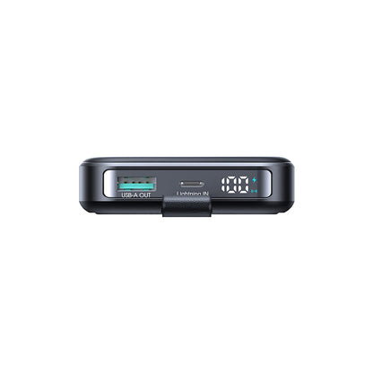 Baterie Externa Wireless Joyroom JR-PBM11, 10000mAh, 22.5W, QC + PD + FQI, 1 x QI - 1 x USB-A - 1 x USB-C, Neagra