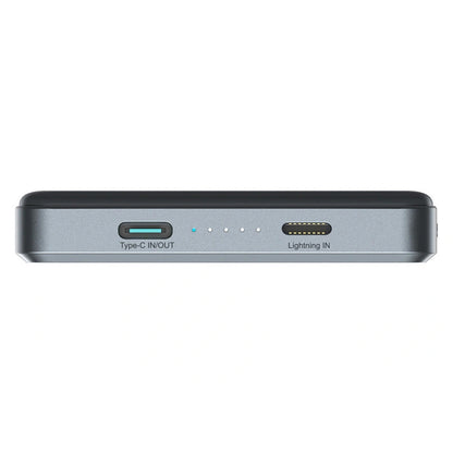 Baterie Externa Wireless Joyroom JR-PBM08 Pro, 10000mAh, 22.5W, PD + FQI, 1 x QI - 2 x USB-C, Gri