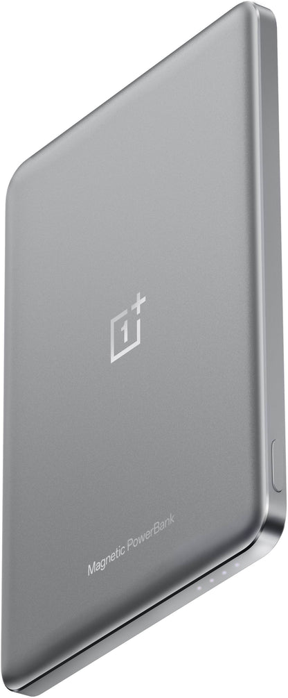 Baterie Externa Wireless OnePlus Slim Magnetic, 5000mAh, 10W, FQI, 1 x USB-C, Gri