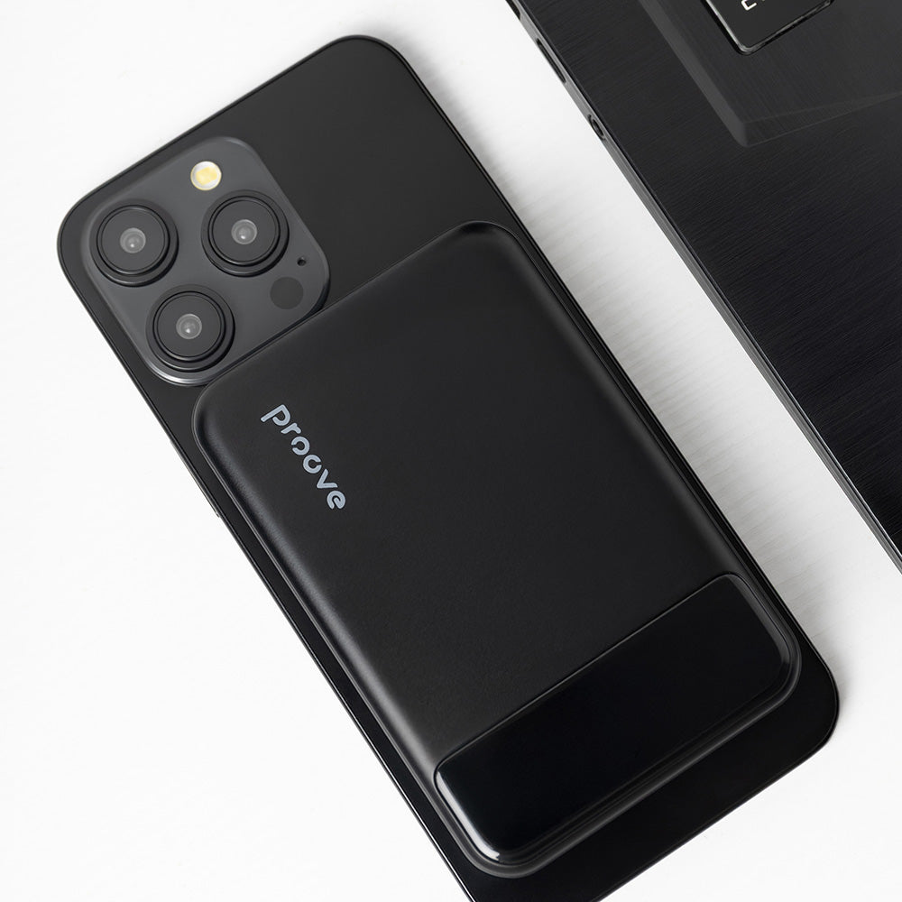 Baterie Externa Wireless Proove Hoodman, 10000mAh, 20W, PD + FQI, 1 x QI - 1 x USB-C, Neagra PBH120010001