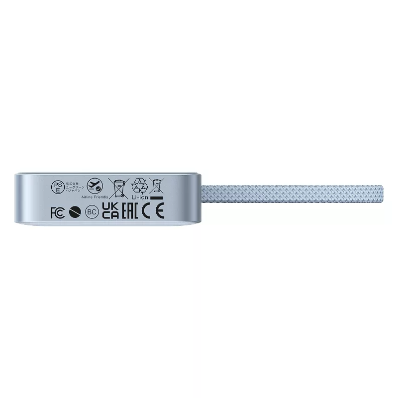 Baterie Externa Wireless UGREEN MagFlow PB773, 10000mAh, 25W, PD + FQI, 1 x QI - 2 x USB-C, Albastra