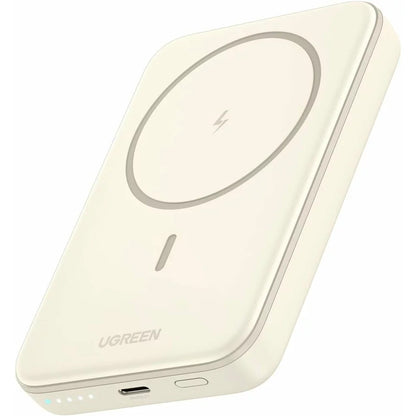 Baterie Externa Wireless UGREEN PB561, 10000mAh, 20W, PD + FQI, 1 x QI - 1 x USB-C, Bej