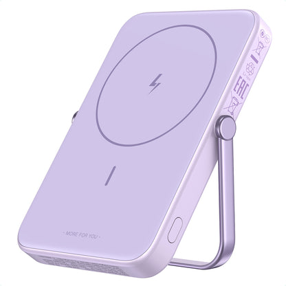Baterie Externa Wireless UGREEN PB571 Uno, 5000mAh, 20W, PD + FQI, 1 x QI - 1 x USB-C, Mov