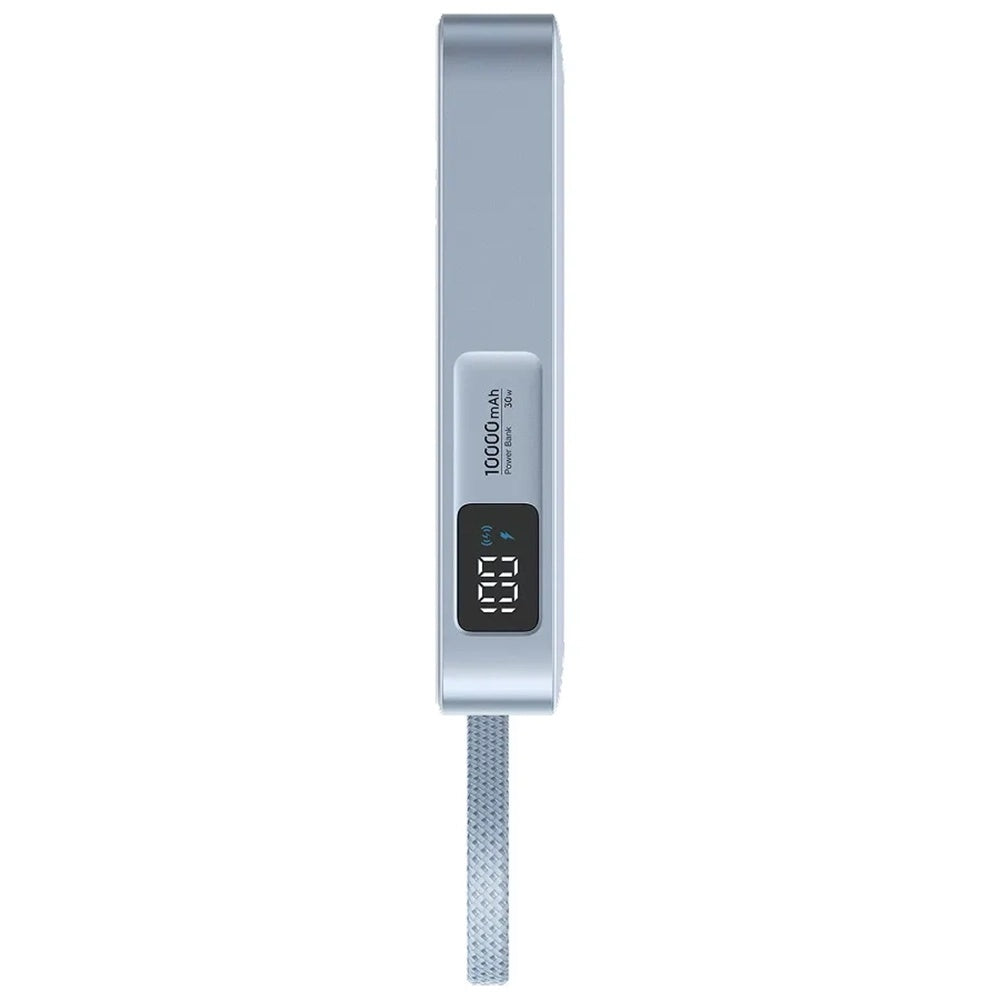 Baterie Externa Wireless UGREEN MagFlow PB773 (65958B), 10000mAh, 25W, PD + FQI, 1 x QI - 2 x USB-C, Albastra