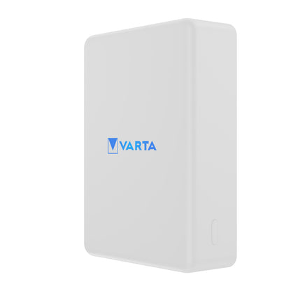 Baterie Externa Wireless Varta Mag Pro, 10000mAh, 20W, 1 x QI - 2 x USB-C, Alba