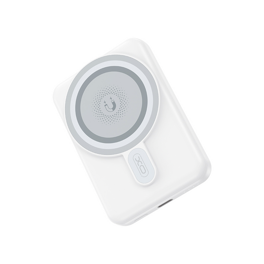 Baterie Externa Wireless XO Design PR264, 10000mAh, 20W, PD + FQI, 1 x USB-C, Alba