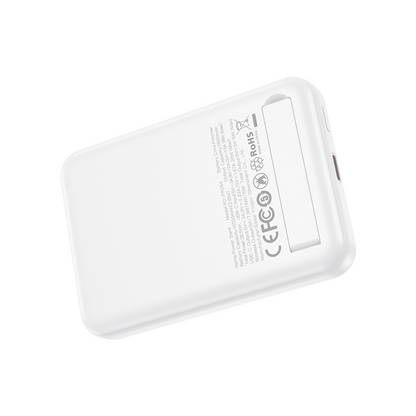 Baterie Externa Wireless XO Design PR264, 10000mAh, 20W, PD + FQI, 1 x USB-C, Alba