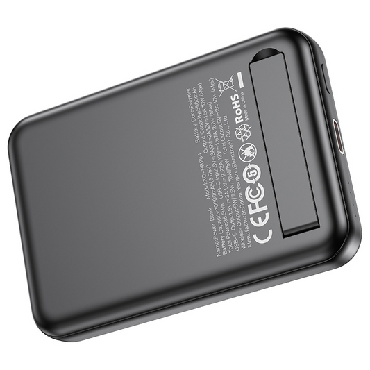 Baterie Externa Wireless XO Design PR264, 10000mAh, 20W, PD + FQI, 1 x QI - 1 x USB-C, Neagra, Resigilata