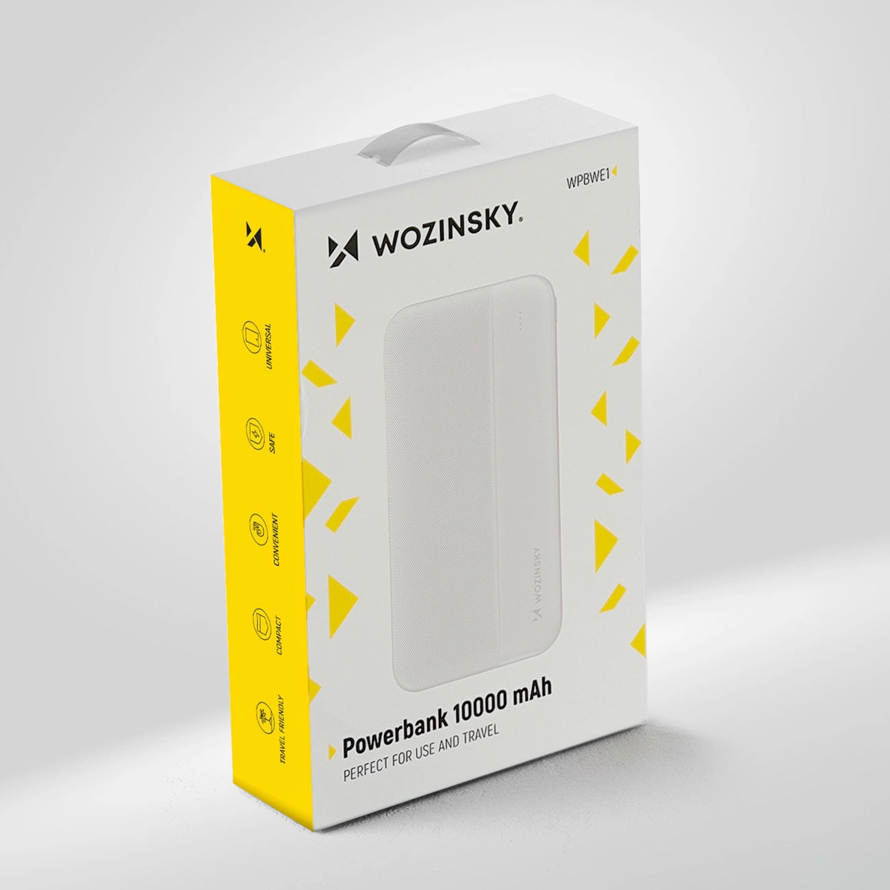 Baterie Externa WZK WPBWE1, 10000mAh, 10W, 2 x USB-A, Alba