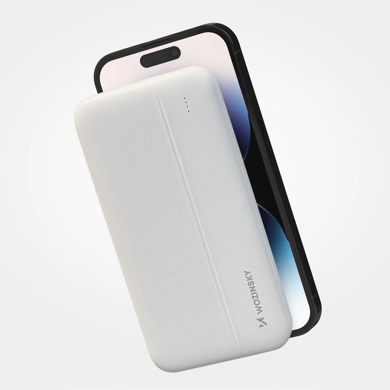 Baterie Externa WZK WPBWE1, 10000mAh, 10W, 2 x USB-A, Alba