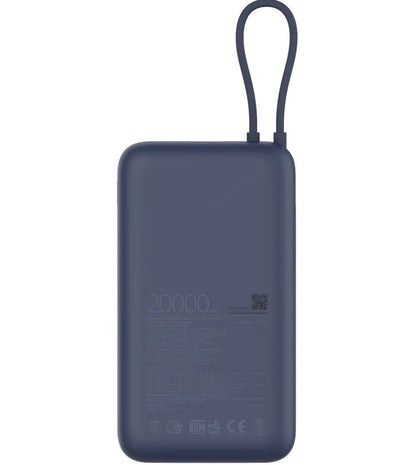 Baterie Externa Xiaomi, 20000mAh, 33W, QC + PD, 1 x USB-A - 2 x USB-C, Albastra BHR8975GL