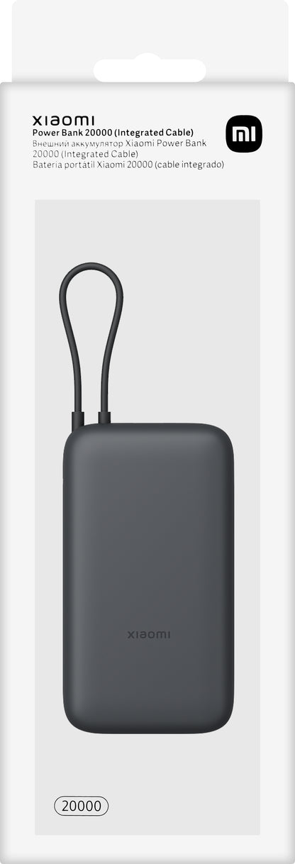 Baterie Externa Xiaomi, 20000mAh, 22.5W, QC + PD, 1 x USB-A - 2 x USB-C, Gri BHR9740GL
