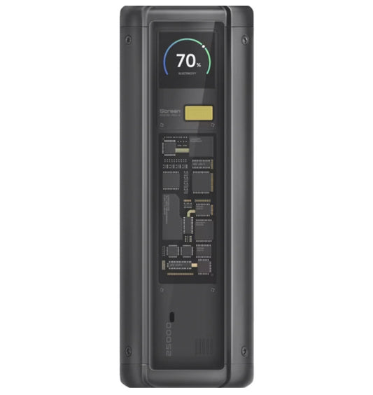 Baterie Externa Xiaomi HyperCharge, 25000mAh, 212W, QC + PD, 1 x USB-A - 2 x USB-C, Neagra BHR9970GL