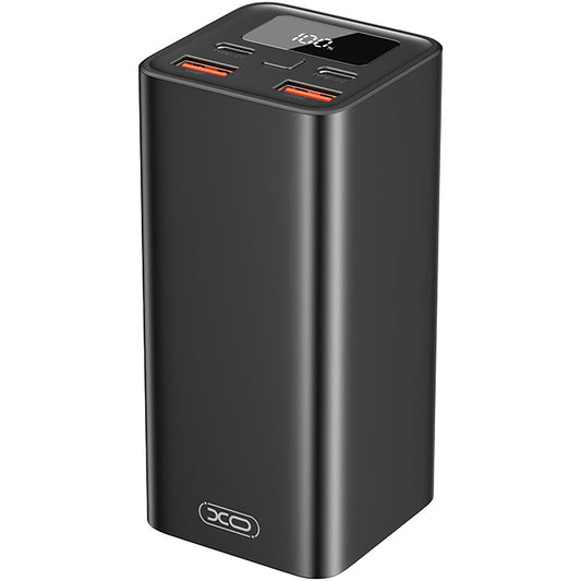 Baterie Externa XO Design PB97, 20000mAh, 65W, QC + PD, 2 x USB-A - 2 x USB-C, Neagra