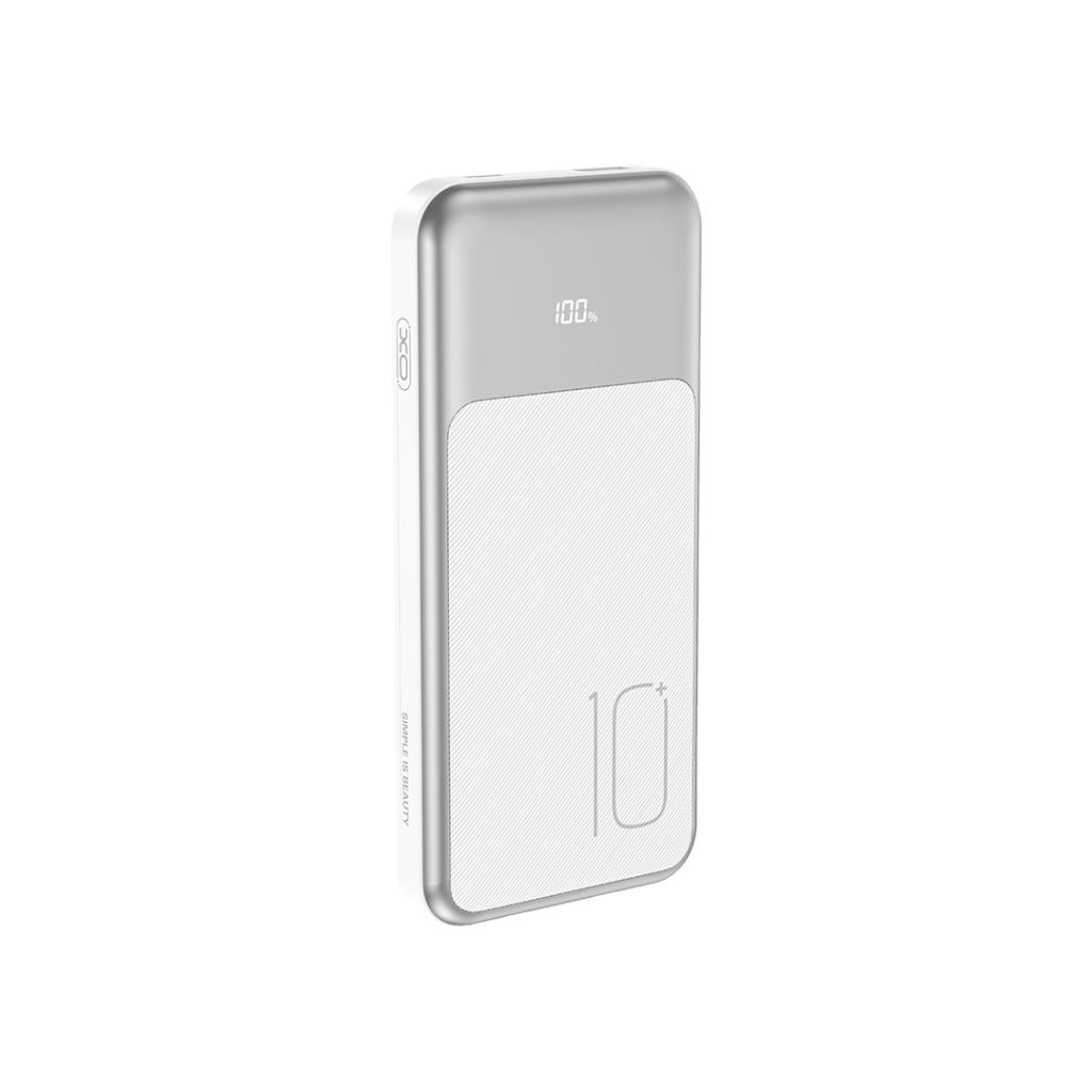 Baterie Externa XO Design PR248, 10000mAh, 22.5W, QC + PD, 1 x Lightning - 1 x USB-A - 2 x USB-C, Alba