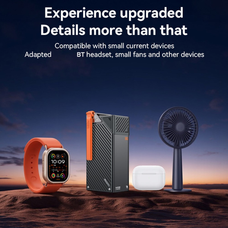 Baterie Externa Yesido YP62, 30000mAh, 22.5W, QC + PD, 2 x USB-A - 2 x USB-C, Neagra