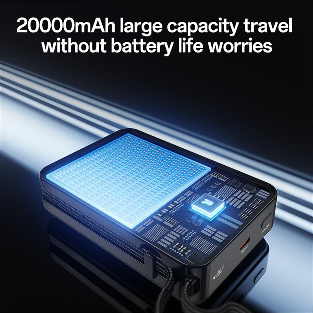 Baterie Externa Yesido YP97, 20000mAh, 65W, PD, 2 x USB-C, Gri