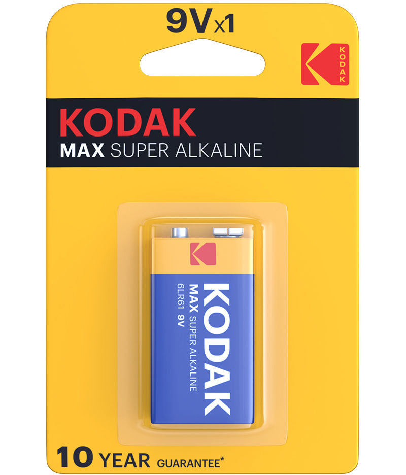 Baterie Kodak Max Alkaline, 6LR61 (9V)