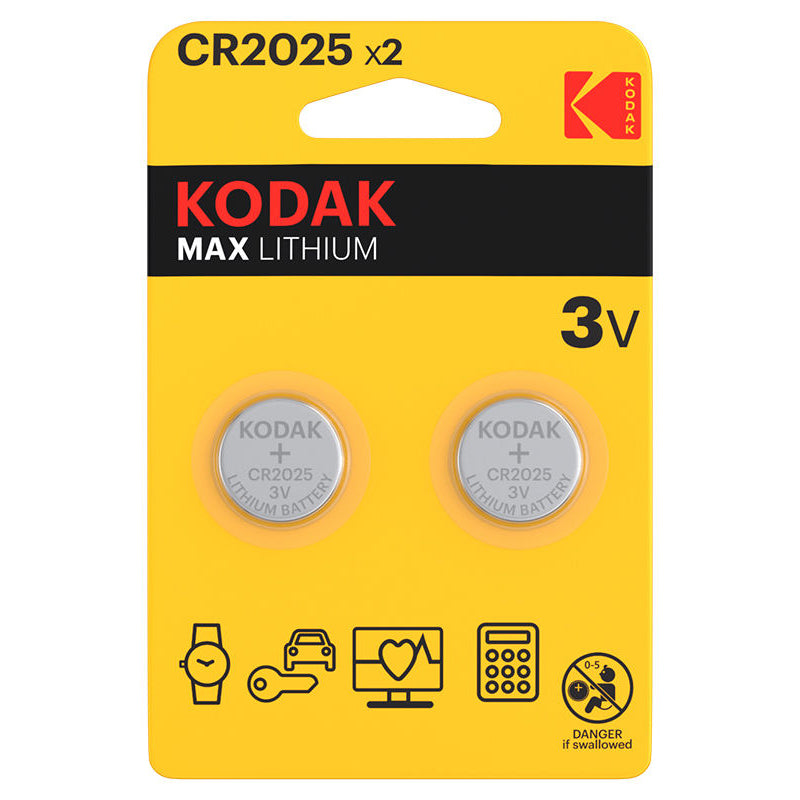 Baterie Kodak Max Lithium, CR2025, Set 2 bucati